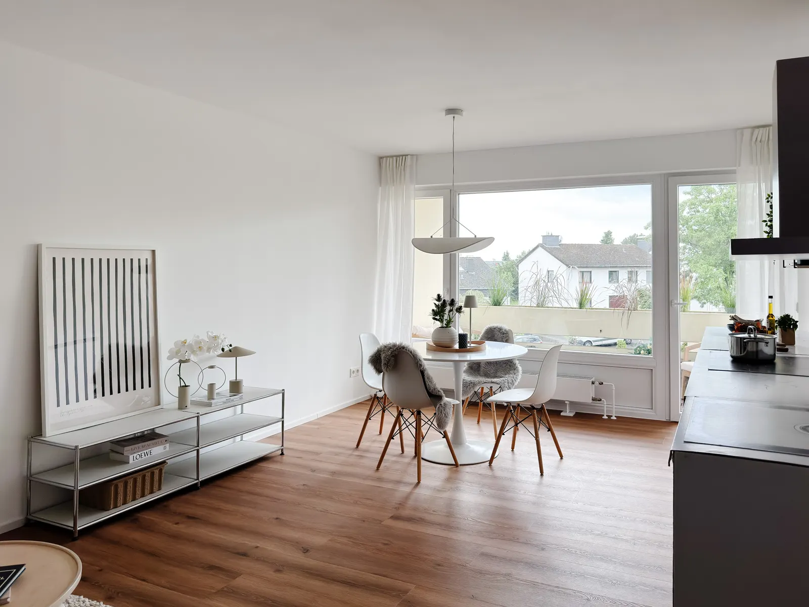 Wohnzimmer in Bad Soden nach der Komplettsanierung